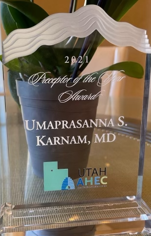 2021 Preceptor of the Year Award — Umaprasanna S. Karnam, MD, Utah AHEC